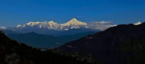 view of kanchenjunga from Ichhe Gaon